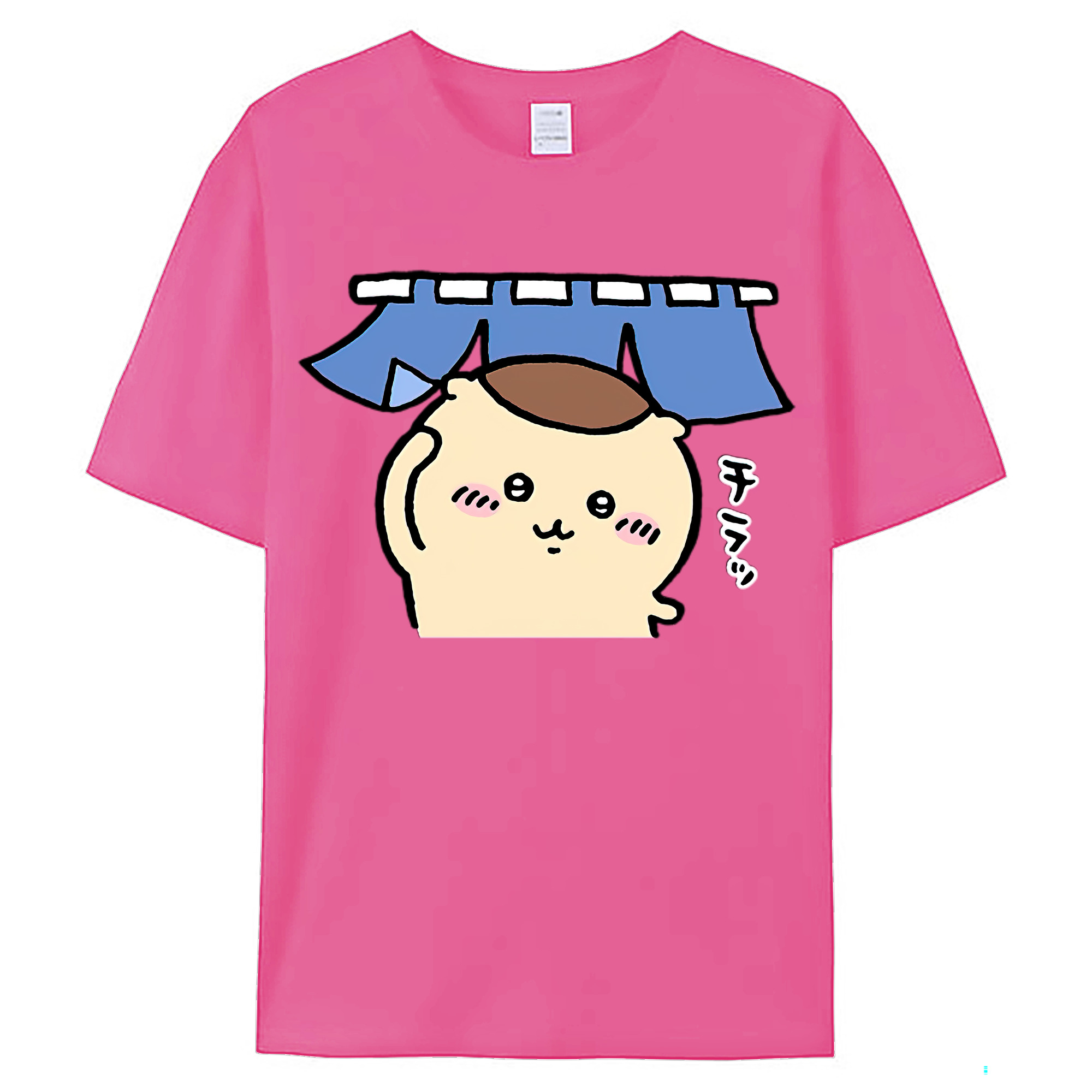 （画像用） ちいかわ くりまんじゅう Chii-kawa kuri manjū レディースカジュアルプリントTシャツ（綿100％）